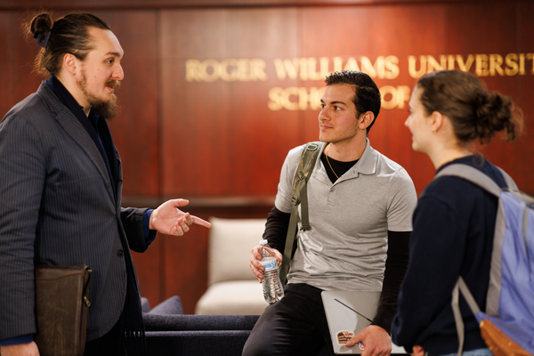 Law students having a conversation