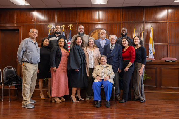 Debbie Gonzales with family