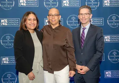 Honorees of Champions for Justice 2025 with the event background