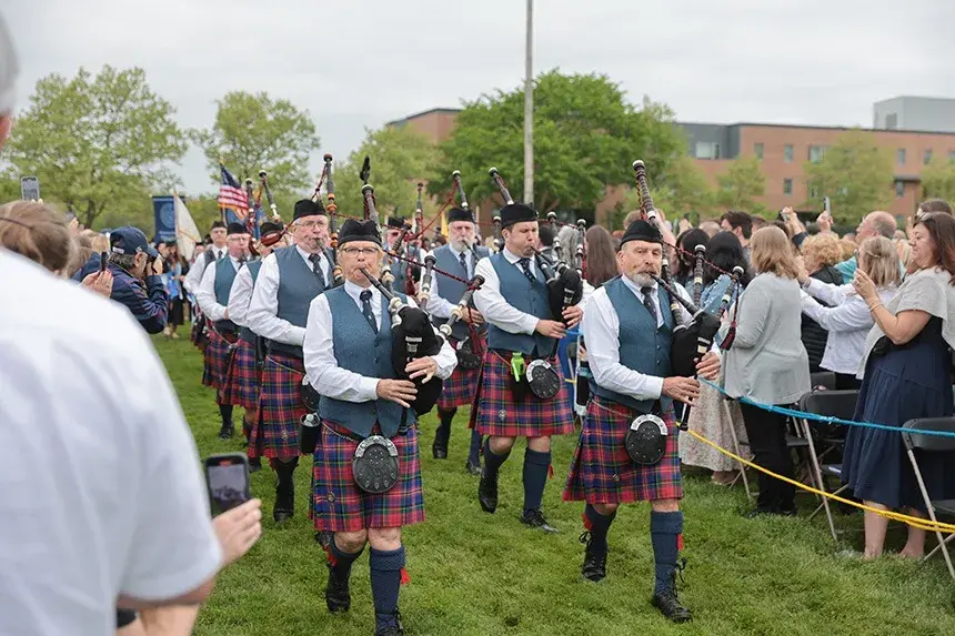 Bagpipers process